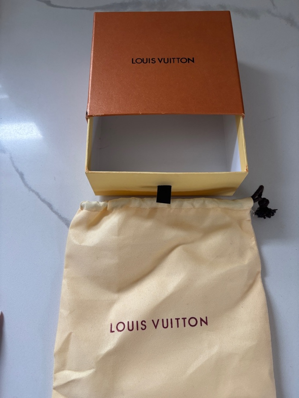 Louis Vuitton Orange Box with Cream Dust Pouch